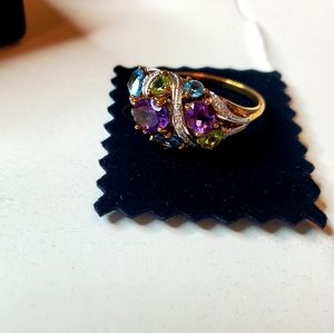 Stauer Womens Over The Rainbow Ring Size 8